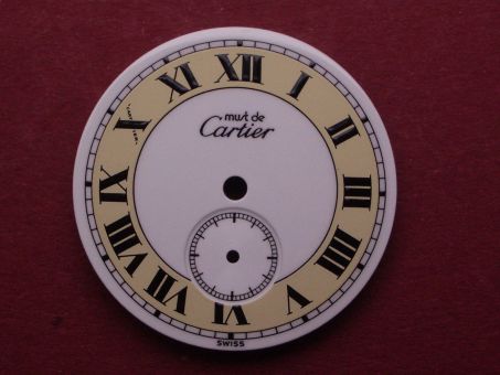 Cartier Must de Ronde Zifferblatt Ø 23,9mm, beige -weiß 