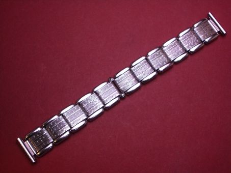 Schönes altes Flex Metall-Uhren-Armband 18mm, aus den 60er Jahren 