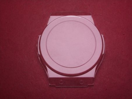 Schutzkappe mit Lünetten- und Glasschutz, Aussen-Ø ca. 37,2mm, Innen-Ø ca. 32,4, Breite der Gehäuseanstöße: ca. 28,3mm, Höhe: ca. 7,9mm 