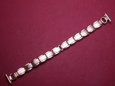 Schönes altes Damen Flex Metall-Uhren-Armband, 12mm, aus den 60er Jahren Farbe: rosegold 