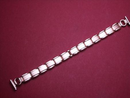 Schönes altes Damen Flex Metall-Uhren-Armband, 12mm, aus den 60er Jahren Farbe: rosegold 