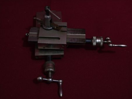 Kreuzsupport mit Stichel und Stichelhalterung, gebraucht 