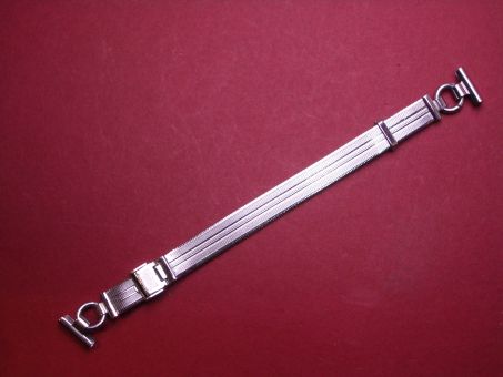 Schönes altes Damen Metall-Uhren-Armband, 12mm, aus den 60er, Jahren mit verschiebbaren Verschluss 