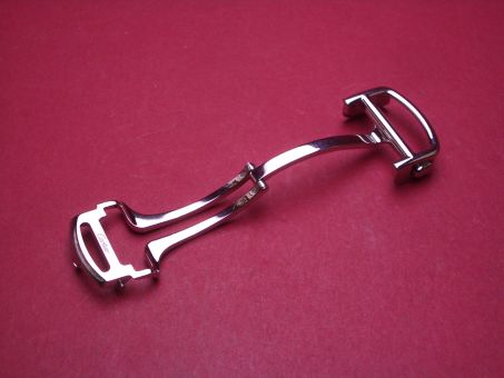 Cartier Faltschließe, Stahl, 18mm auf 16mm, neu 