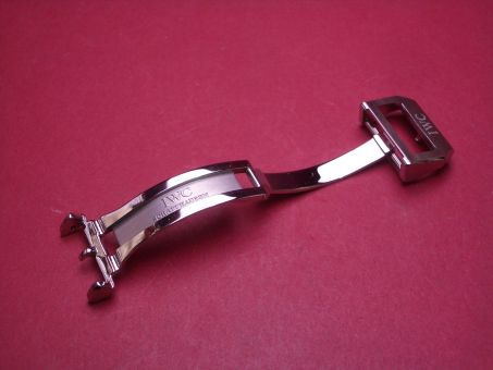 IWC Faltschließe, Stahl, 18mm, neu 