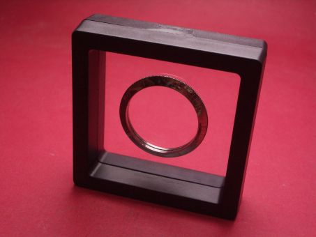 Rahmenbox aus Kunststoff zum Transportieren oder Präsentieren von Uhren-Ersatzteilen, 7cm x 7cm, Verkauf ohne abgebildete Lünette 