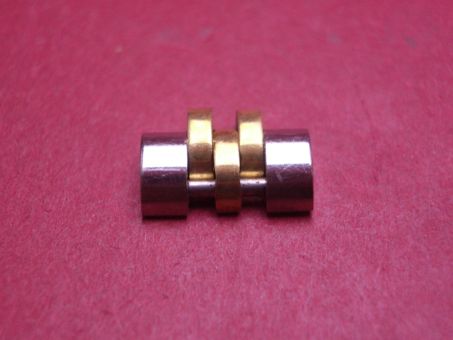 Rolex Ersatz-Damen-Armband-Glied, Stahl/Gold, 10mm, gebraucht 