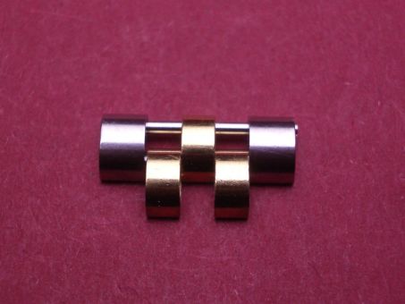 Rolex Ersatz-Herren-Armband-Glied, Stahl/Gold, 15,5mm, gebraucht 