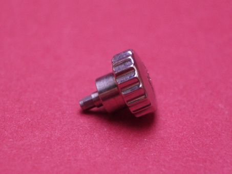 Mido Krone, Stahl, Ø ca. 6,4mm, Höhe 7,3mm, Gewinde: 0,9mm 