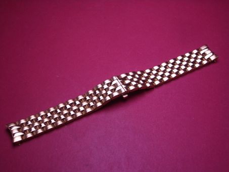 Armband, Stahl vergoldet, Breite: 18mm, Länge: 18,7cm, mit Faltschließe 