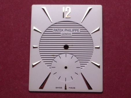 Patek Philippe, Zifferblatt, 26,2mm x 21,2mm, cremefarbig, für Kaliber 215, gebraucht 