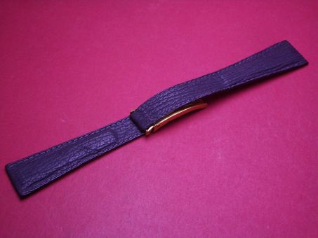 Hagra Lederarmband, Kalb, Breite: 20mm-14mm, mit Faltschließe, Gesamtlänge: 17,5cm, Farbe: anthrazit 