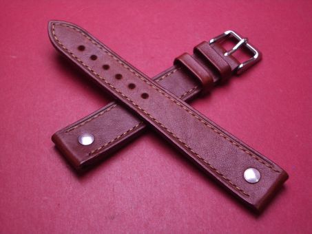 Lederband, Kalb, Breite: 19mm, Länge: 116mm & 85mm, Farbe: rot/braun 