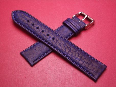 Lederband, Kalb, Breite: 19mm-18mm, Länge: 119mm & 76mm, Farbe: dunkelblau 