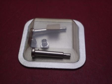 1 Cartier Federsteg zusammengebaut, Stahl rhodiniert, 12mm, für Santos Vendome PM, techn. Ref. 0174, 40381859 