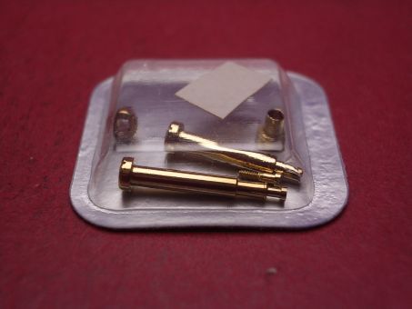 1 Cartier Bandsteg zusammengebaut, Messing mit Goldauflage, für VLC PM, techn. Ref. 1271, 0112 & 1293, 47801120 