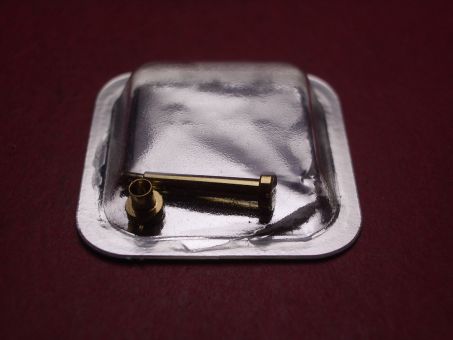 Cartier Federsteg zusammengebaut, Messing mit Goldauflage, für Ceinture PM, techn. Ref. 0105, 47237120 