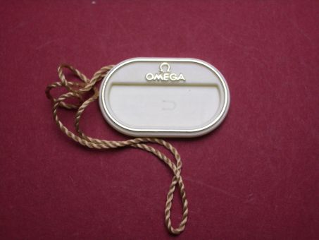 Omega Hang Tag, 29,6mm x 19,0mm, creme 