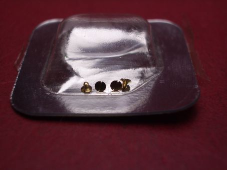 1 Cartier Schraube für Schwungmasse (Rotor), Stahl vergoldet, für Pasha 38mm, techn. Ref. 2110, 2111 & 2374, VC200395 