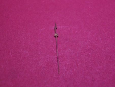 Zentralsekundenzeiger für alte elektr. Armbanduhren, weiß, NOS (New Old Stock von 1959), Ø 26,5, L=13mm 
