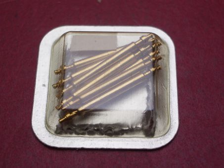 1 Cartier Federsteg, gelb, 18mm, Ø 1,5mm, für Coussin GM, Dondole GM, Ceinture GM, Diabolo GM & XL, techn. Ref. 0001, 0009, 0027, 2052 & 2050, 17307800 