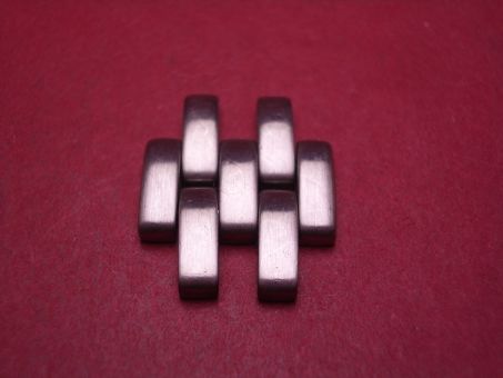 Cartier Schließen-Anschlussglied, Stahl, 16,5mm, für Cougar, gebraucht 