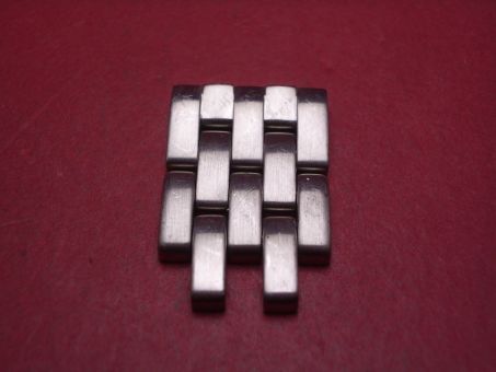 Cartier Gehäuseanstoßglied mit Verlängerungslied, Stahl, 16,5mm, für Cougar, gebraucht 