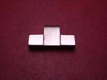 Cartier Schließen-Anschlussglied, Stahl, 15mm, gebraucht 