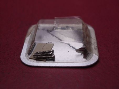 1 Cartier Schraube zu Verlängerungsglied/Schließe, Stahl, Ø 1,45mm, Länge 6,0mm, für Colisée PM & Baignoire 1920, techn. Ref. 1984 & 1952, VC280324 