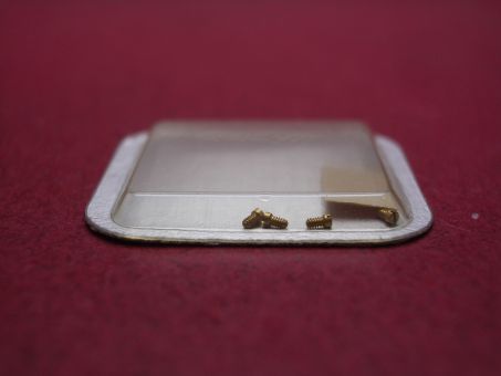 1 Cartier Gehäuseschraube, Gelbgold, Ø 0,82mm, Länge 1,62mm, 17225700 