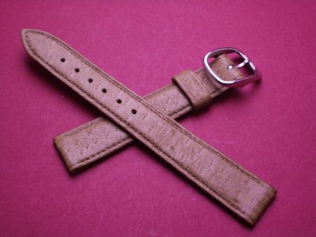 Baume & Mercier Leder-Armband, Kalbsleder, 16mm im Verlauf auf 14mm, Farbe: braun 