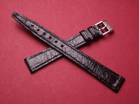 Baume & Mercier Leder-Armband, Kalbsleder, 13mm im Verlauf auf 10mm, Farbe: schwarz 