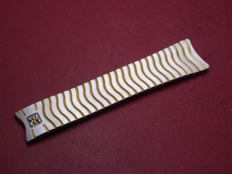 Ebel Bandhälfte, Stahl/Gold, Breite: 17,9mm-15mm, Länge: 8,6cm, neu 