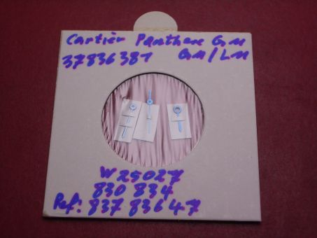 Cartier Zeigersatz, Stahl gebläut, für Panthère GM, techn. Ref. 0180, 0190, 0191 & 1300, 37836381 