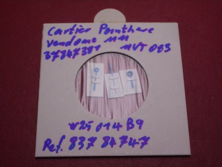 Cartier Zeigersatz, Stahl gebläut, für Panthère MM, VLC MM, GM & Cougar PM, techn. Ref. 0194, 0249, 1270, 0196, 1170, 1171, 1172, 1060, 1650, 1210, 1190 & 1215, 3784381 
