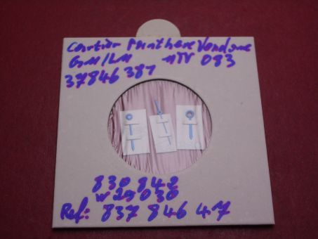 Cartier Zeigersatz, Stahl gebläut, für Panthère VLC GM, techn. Ref. 1284 & 1291, 37846381 