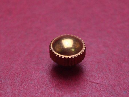 Krone mit Tubus, gelb, Ø 4,9mm, Höhe 4,0mm, Gesamthöhe 4,3mm, Tubus Ø 2,5mm 