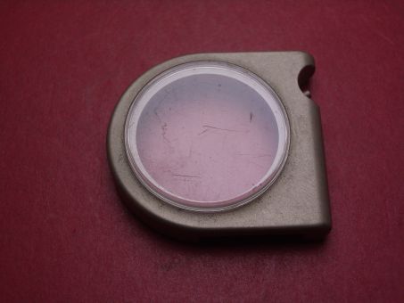 Dugena Lip Gehäuse mit Glas, 44,1mm x 40,6mm x 11,1mm, ohne Deckel, gebraucht 