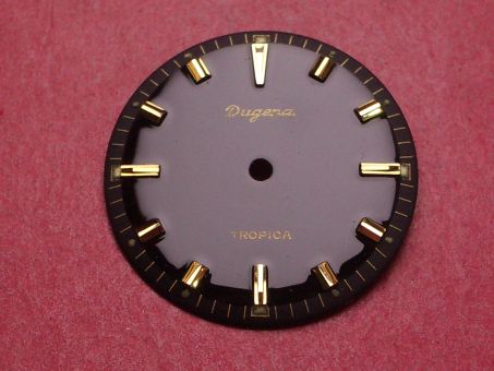 Dugena Lip Zifferblatt, Ø 30,4mm, schwarz/goldfarben 