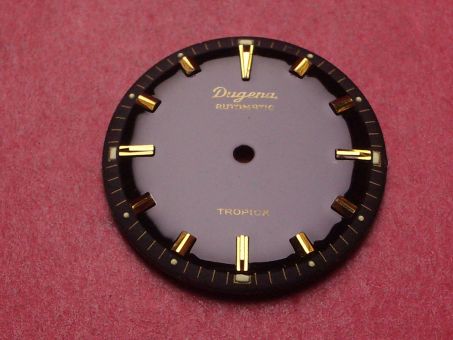 Dugena Lip Zifferblatt, Ø 30,6mm, schwarz/goldfarben 