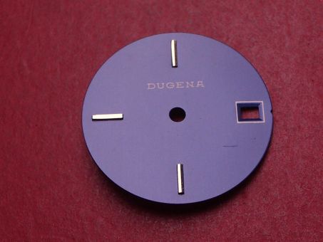 Dugena Zifferblatt, Ø 26,9mm, blau/silberfarben 