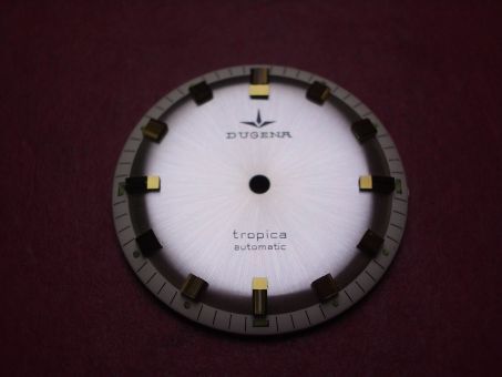 Dugena Tropica Zifferblatt, Ø 30,6mm, creme/goldfarben 