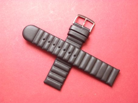 Leder-Armband  20mm,  Signiert: JOOP! Time, Farbe: Schwarz 