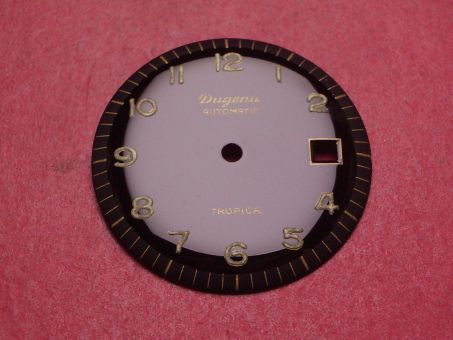 Dugena Tropica Zifferblatt, Ø 30,6mm, schwarz/goldfarben 