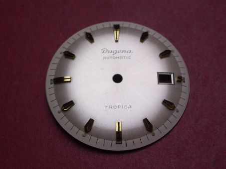 Dugena Tropica Zifferblatt, Ø 30,6mm, creme/goldfarben, mit Datum 