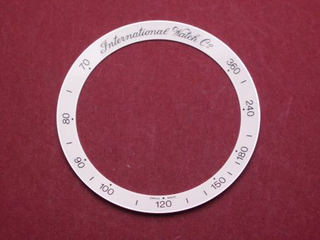IWC Lünetteneinlage, für Gst Chronograph Ref. IW3707, Außen-Ø 35,5mm, Innen-Ø 28,9mm, creme 