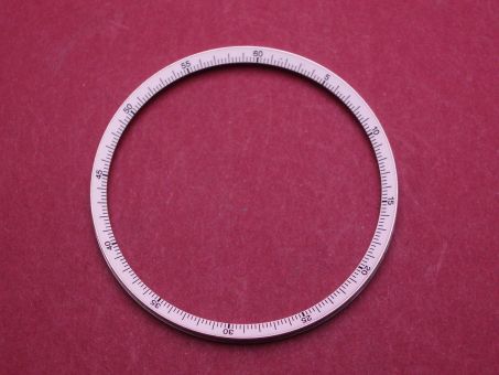 IWC Lünetteneinlage, Außen-Ø 38,3mm, Innen-Ø 33,8mm, silbern 