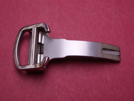 Cartier Faltschließe für Lederarmbänder, Stahl, 18mm, gebraucht 
