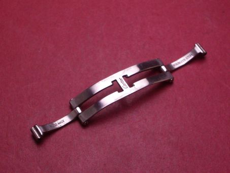 Cartier Faltschließe, Stahl, 9,4mm, gebraucht 