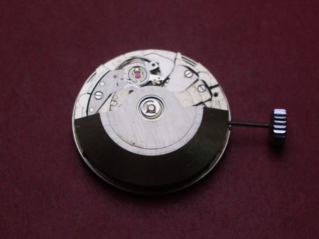 FHF Uhrwerk Kal. 90-5 mit Betina Zifferblatt & Zeigern, Automatik, NOS (New Old Stock) 